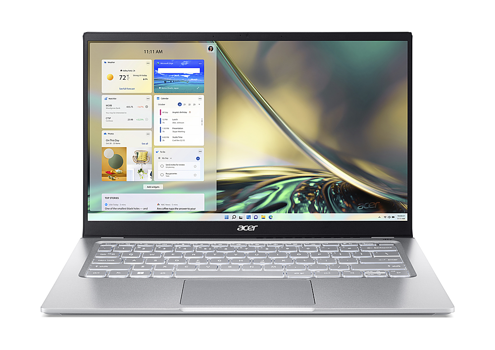 Acer – Swift 3 -14” 2560×1400 100% sRGB lntel Evo Laptop – 12th Gen Intel Core i7-1260P – 16GB LPDDR4X-1TB Gen 4 SSD – Silver