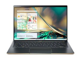 Acer - Swift 5 - 14" 2560 x 1600 Touchscreen Intel Evo Laptop - 12th Gen Intel Core i7-1260P - 16GB - 1TB SSD - Mist Green - Front_Zoom