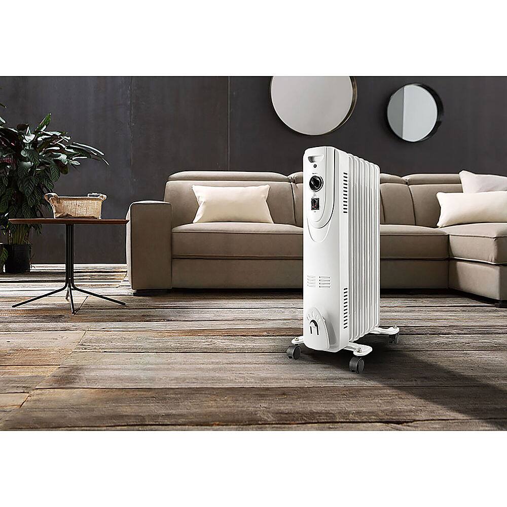 Alt View 12. Lifesmart - 1500W Oil Filled Radiator - White.