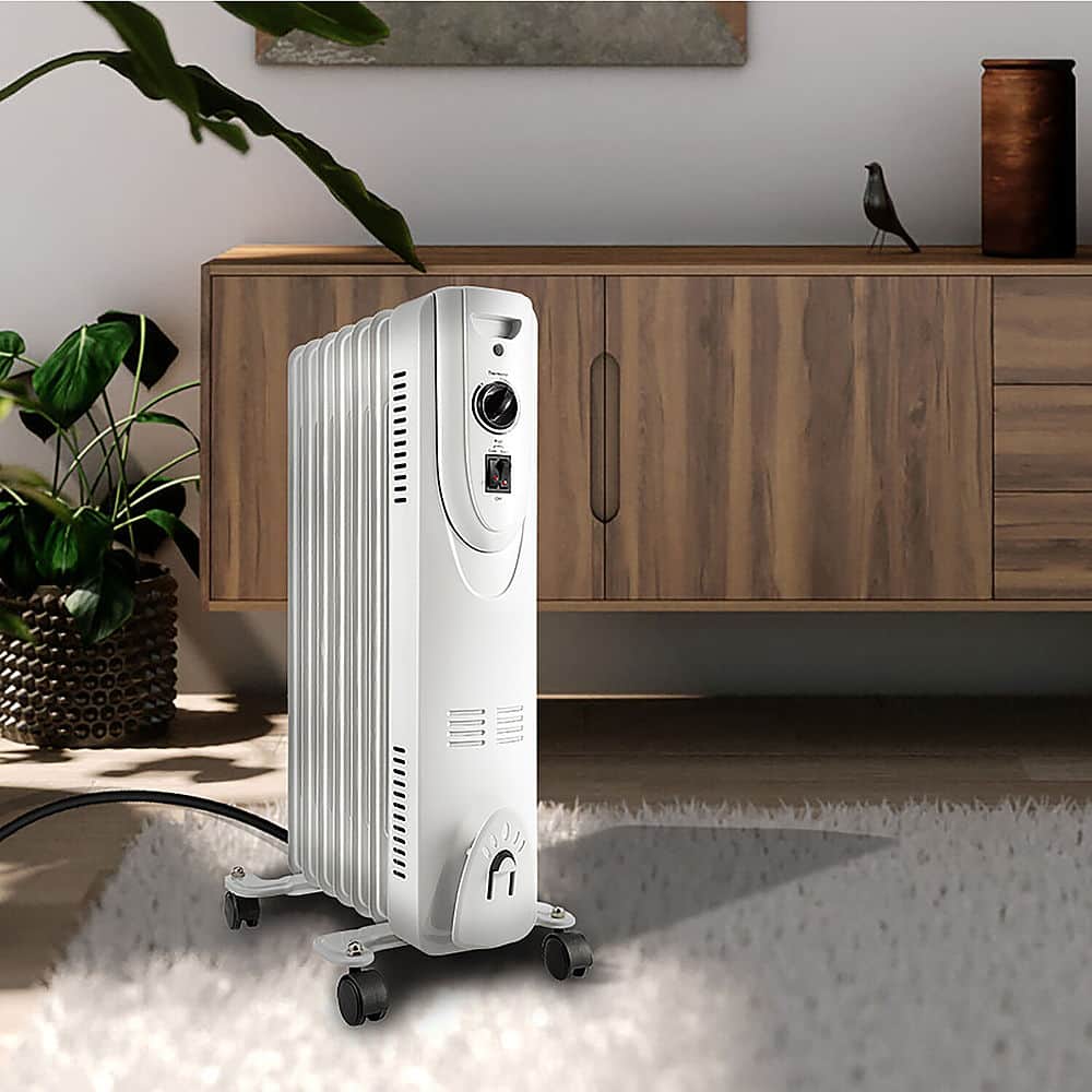Alt View 13. Lifesmart - 1500W Oil Filled Radiator - White.