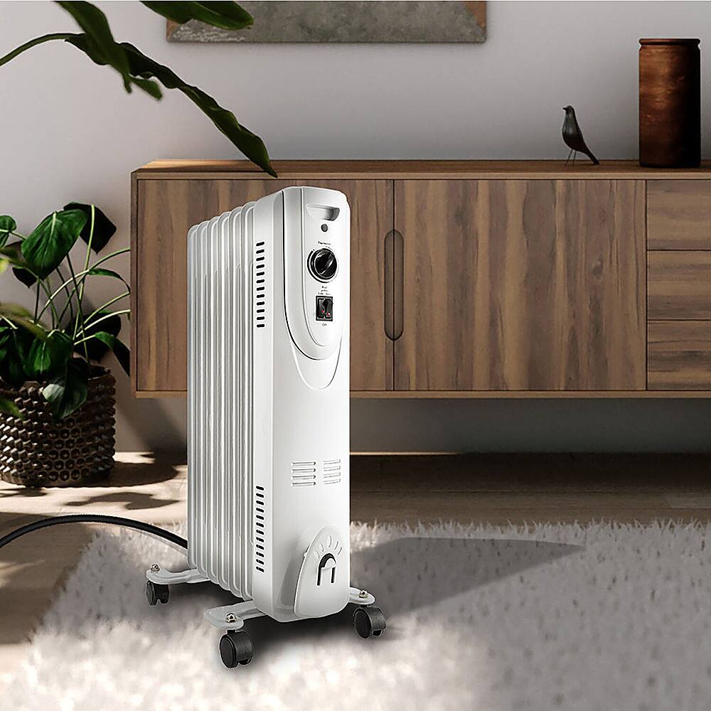 Alt View 13. Lifesmart - 1500W Oil Filled Radiator - White.