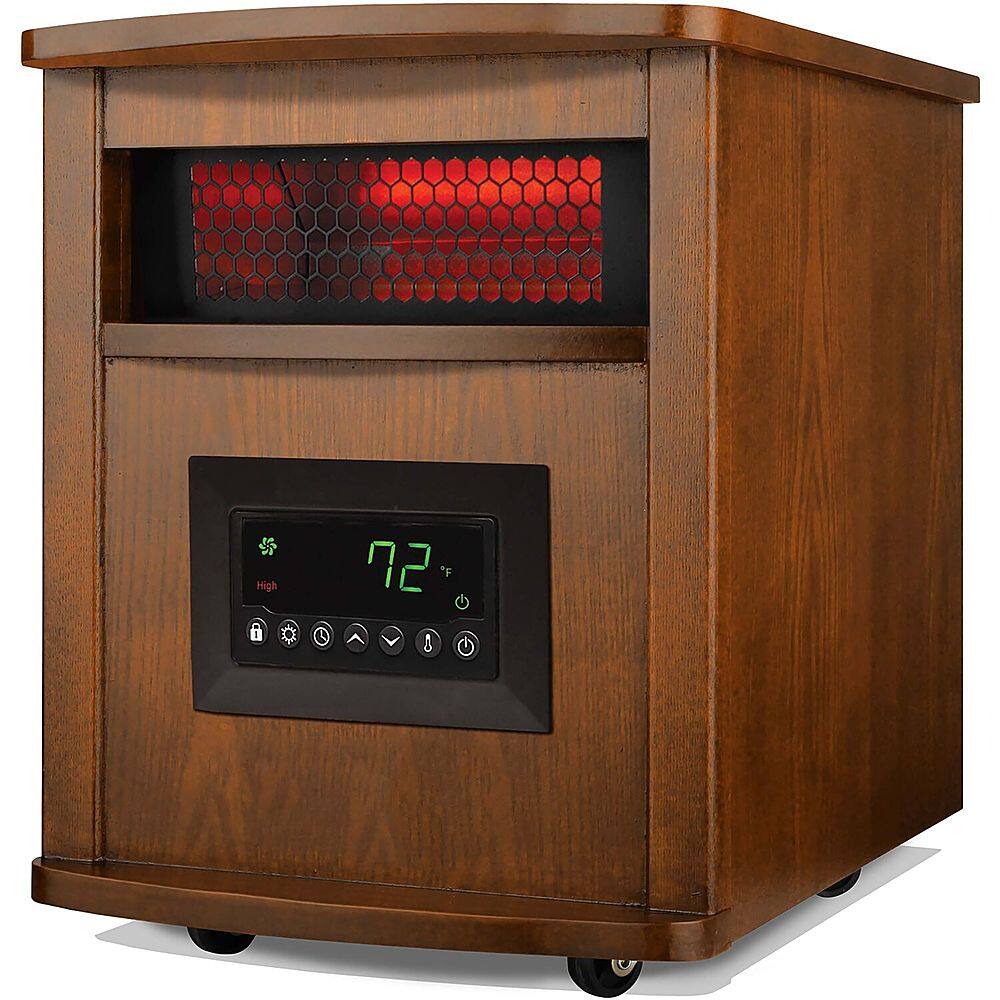 Best Buy: Lifesmart 8-Tube Infrared Element Cabinet Heater Brown MVH-2000