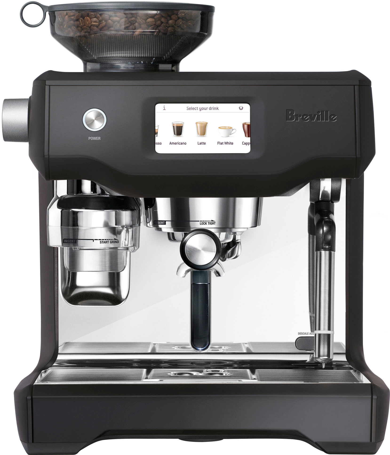 Best Buy: Breville the Barista Touch Espresso Machine with 15 bars of  pressure, Milk Frother and intergrated grinder Black Truffle BES880BTR1BUS1