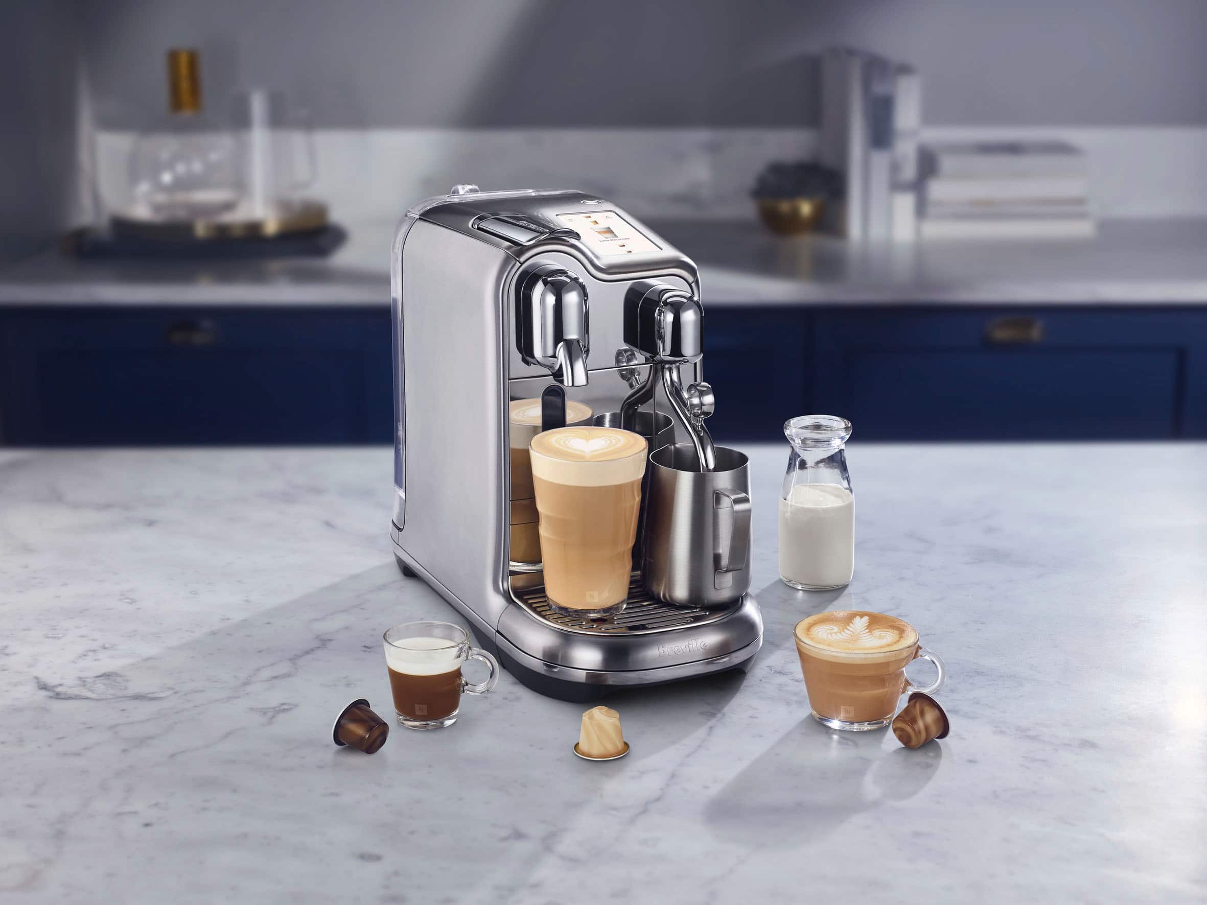 Alt View 1. Breville - the Creatista Pro - Brushed Stainless Steel.