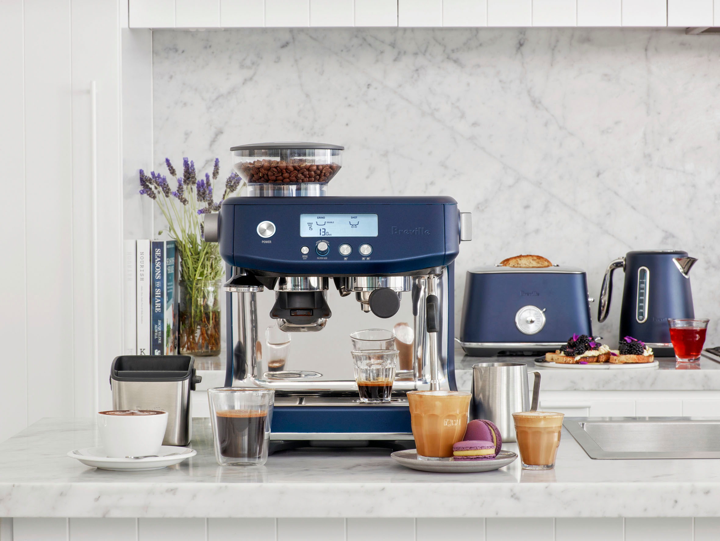 Angle View: Breville - the Oracle Touch - Damson Blue