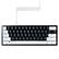 Front. Razer - PBT Keycap + Coiled Cable Upgrade Set - Mercury White.