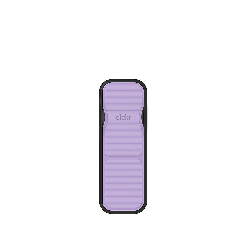 Angle. CLCKR - Phone Grip and Stand for Most Cell Phones - Lilac.