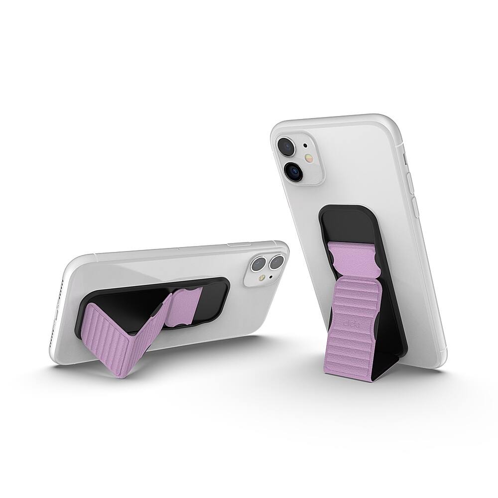 Alt View 11. CLCKR - Phone Grip and Stand for Most Cell Phones - Lilac.