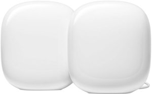 Google - Nest Wifi Pro 6e AXE5400 Mesh Router (2-pack) – Snow - Snow - Front_Zoom