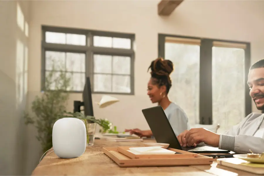 Alt View 16. Google - Nest Wifi Pro 6e AXE5400 Mesh Router (2-pack) - Snow.