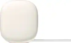 Front. Google - Nest Wi-fi Pro 6e AXE5400 Mesh Router - Linen.