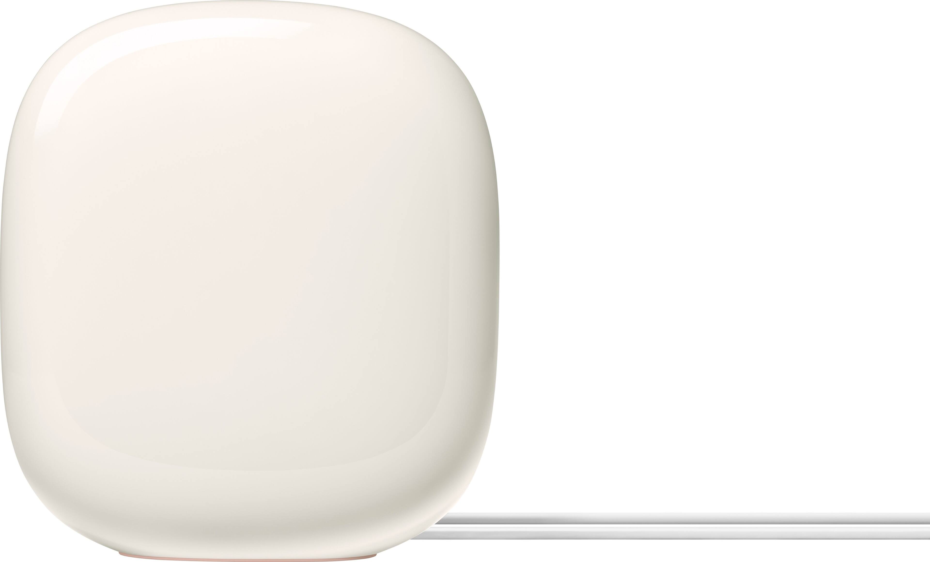 Front. Google - Nest Wi-fi Pro 6e AXE5400 Mesh Router - Linen.