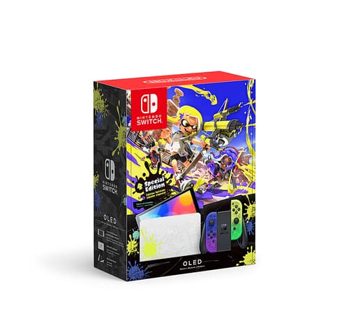 Image of Geek Squad Certified Refurbished Nintendo Switch – OLED Model Splatoon 3 Special Edition