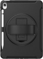 SaharaCase - Protection Hand Strap Series Case for Apple iPad 10.9" (10th Generation 2022) - Black - Front_Zoom