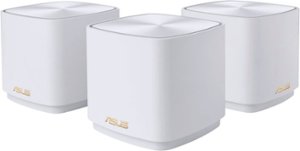 ASUS - ZenWifi AX3000 Dual-Band Mesh Wi-Fi System (3-pack) - White - Front_Zoom