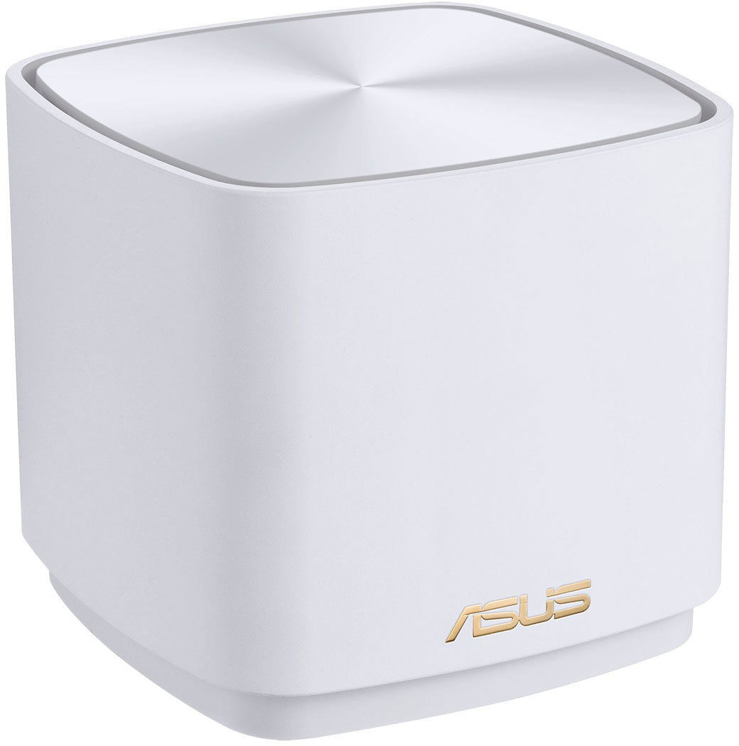 Left View: ASUS - ZenWifi AX3000 Dual-Band Mesh Wi-Fi System (3-pack) - White