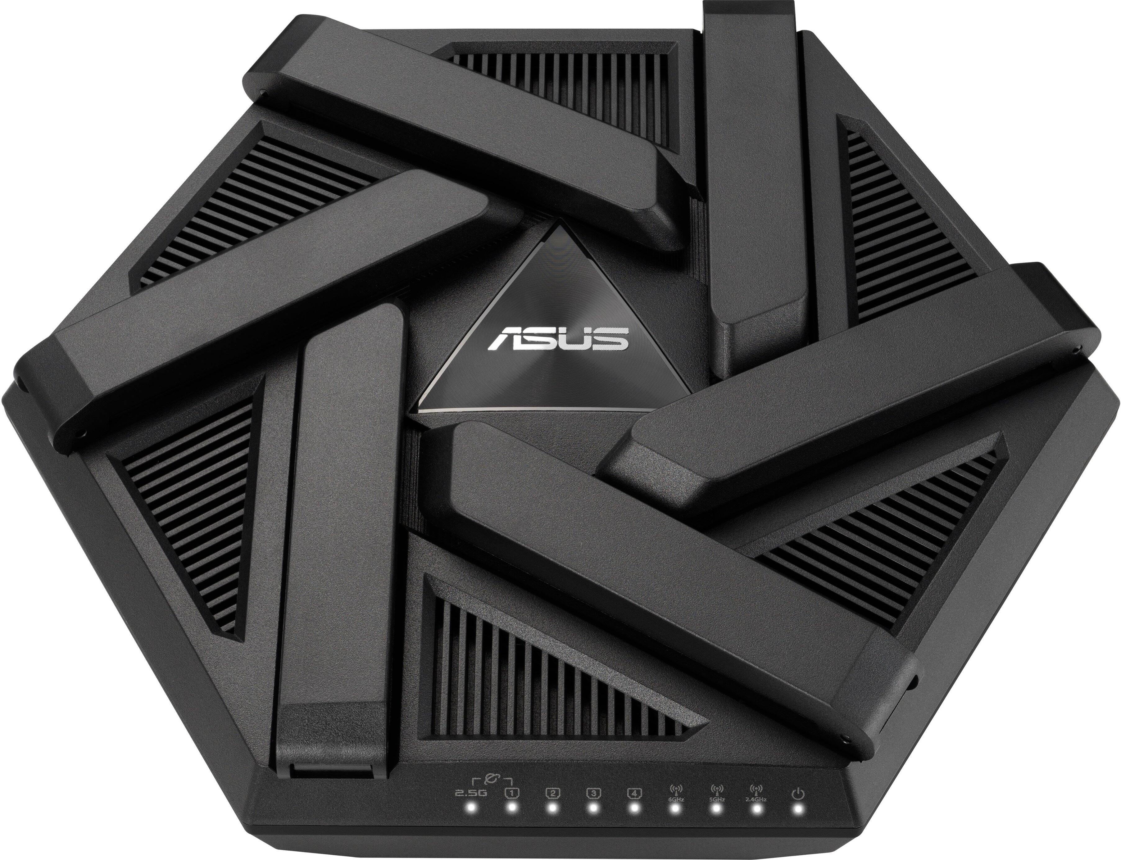 Alt View 11. ASUS - RT AXE7800 Tri-Band Wi-Fi Router - Black.