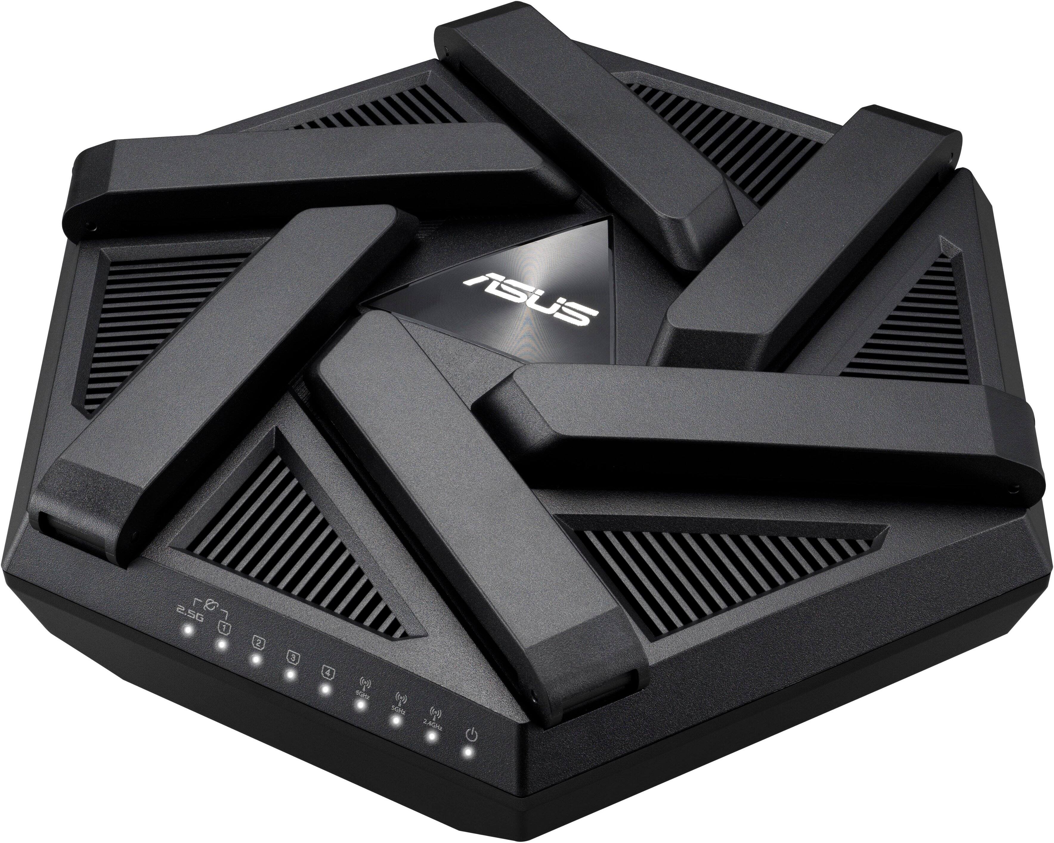 Alt View 13. ASUS - RT AXE7800 Tri-Band Wi-Fi Router - Black.