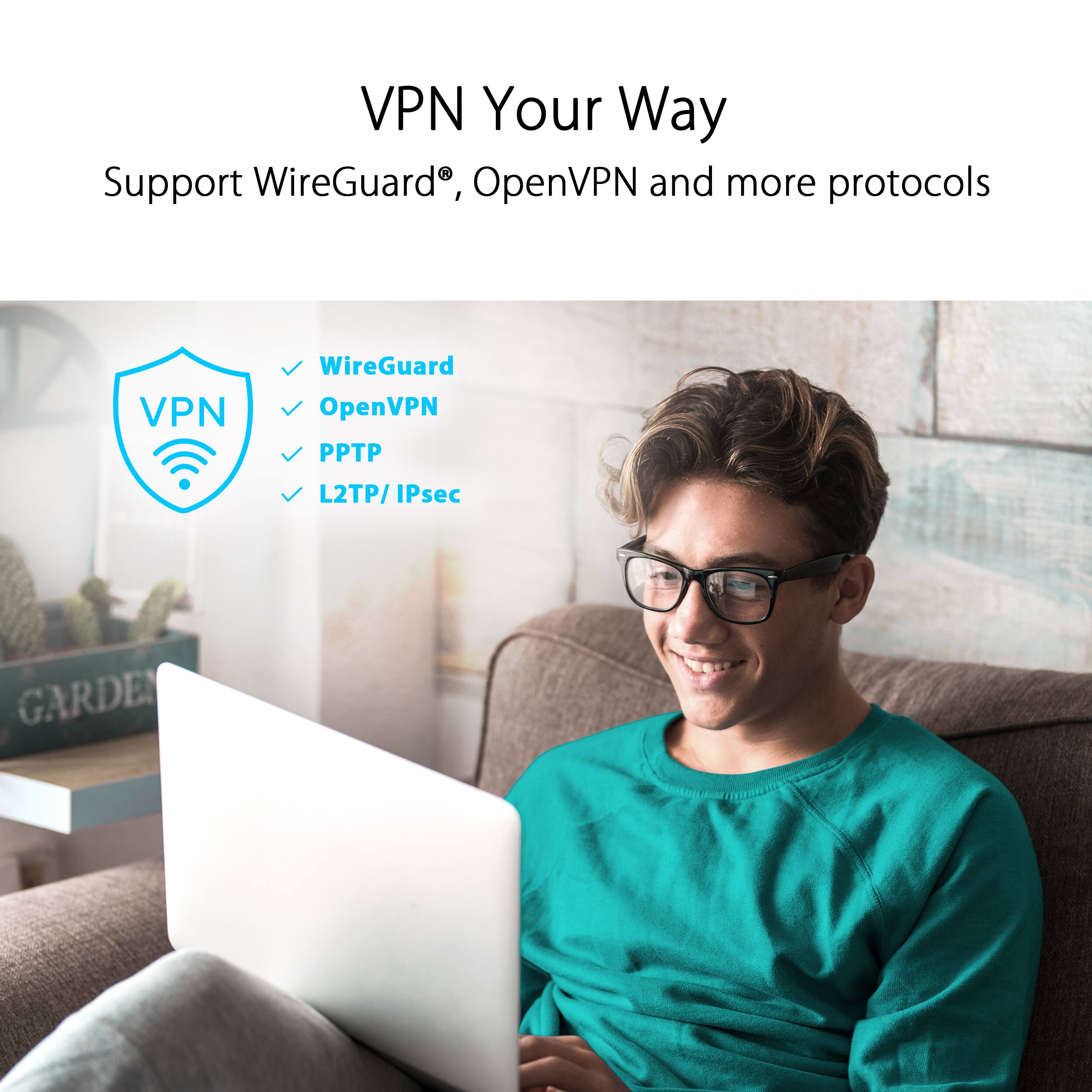 VPN Your Way Support WireGuard, OpenVPN and more protocols.