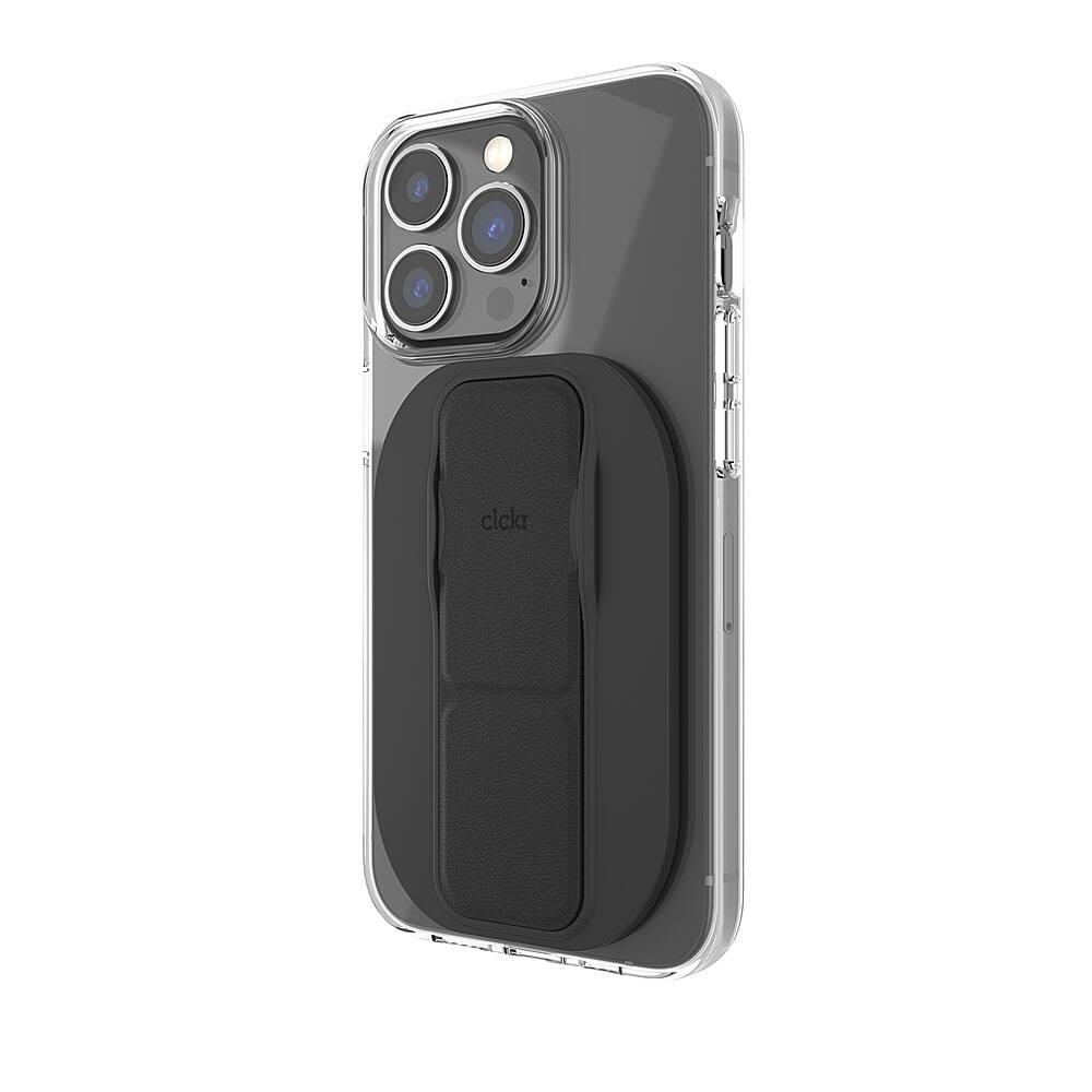 Alt View 11. CLCKR - Phone Grip and Stand for MagSafe Compatible Phones - Black.