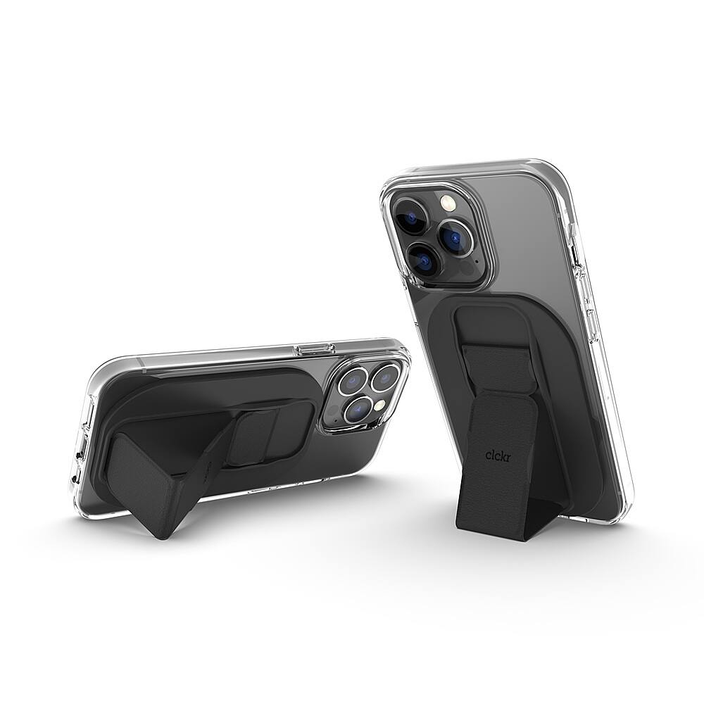 Alt View 12. CLCKR - Phone Grip and Stand for MagSafe Compatible Phones - Black.