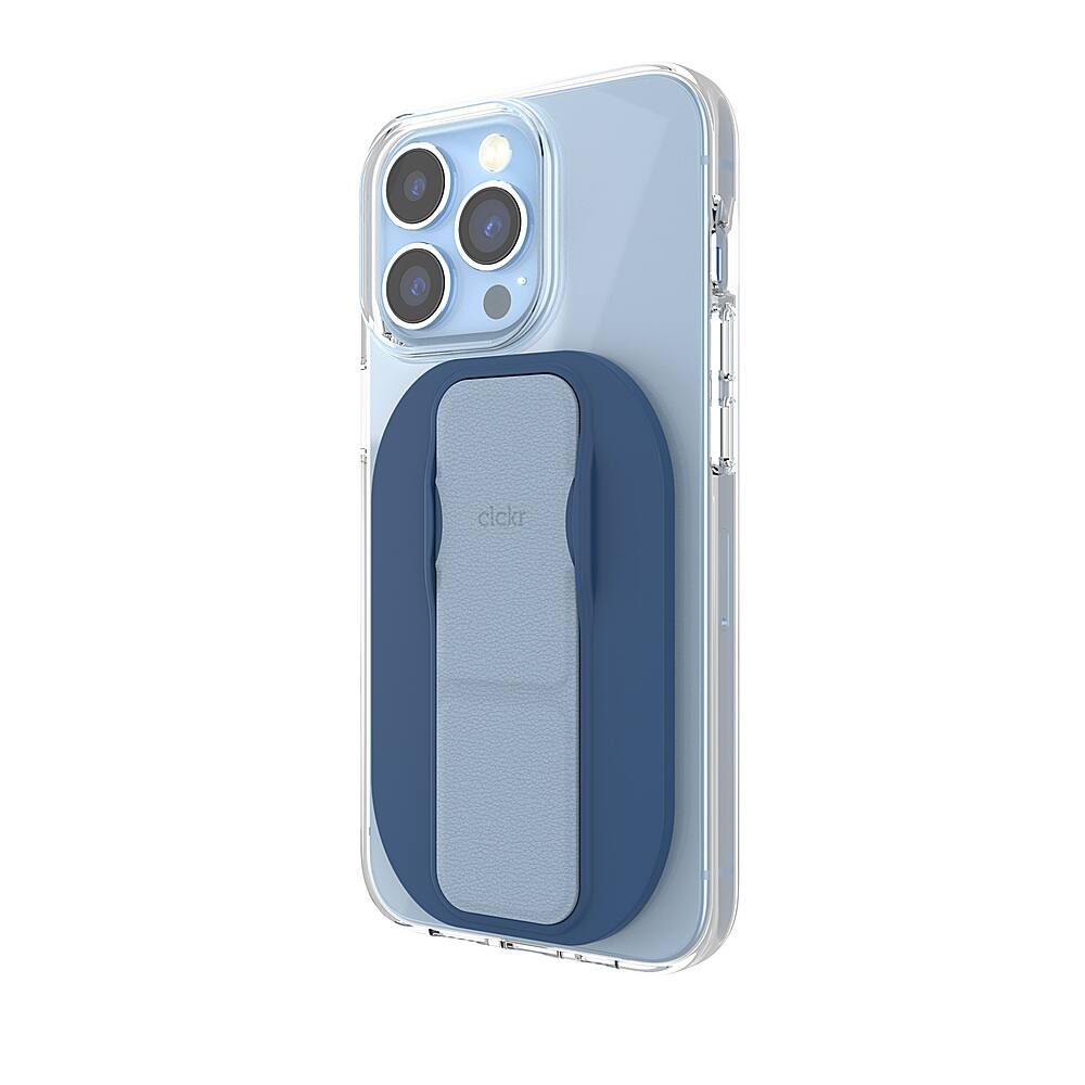 Alt View 11. CLCKR - Phone Grip and Stand for MagSafe Compatible Phones - Blue.