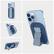 Front. CLCKR - Phone Grip and Stand for MagSafe Compatible Phones - Blue.