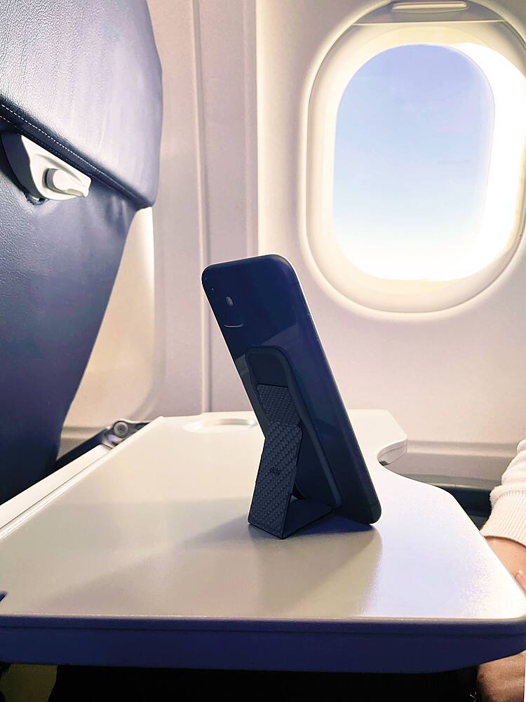 Alt View 17. CLCKR - Phone Grip and Stand for Most Cell Phones - Black.