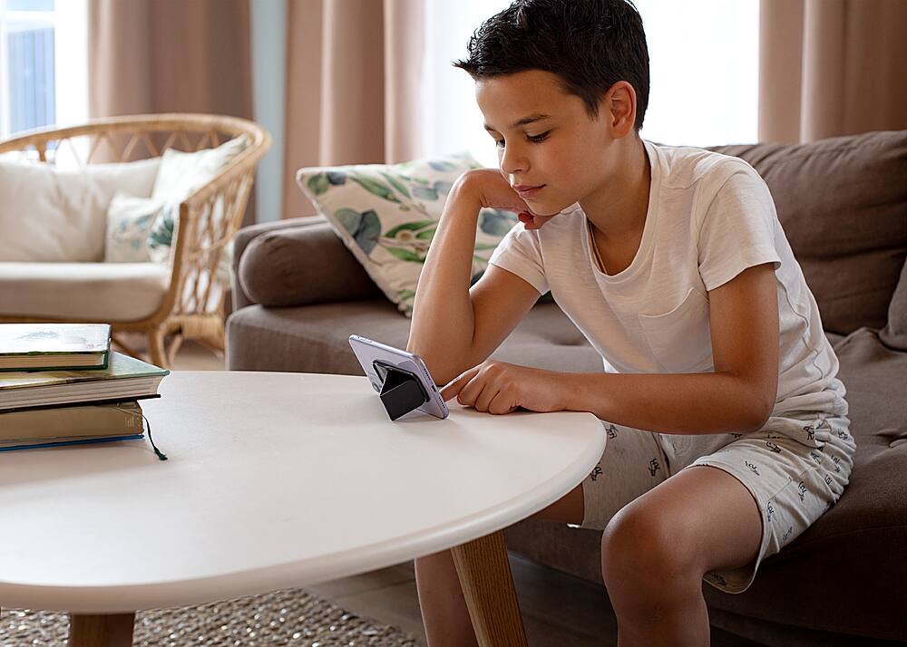 Alt View 19. CLCKR - Phone Grip and Stand for Most Cell Phones - Black.