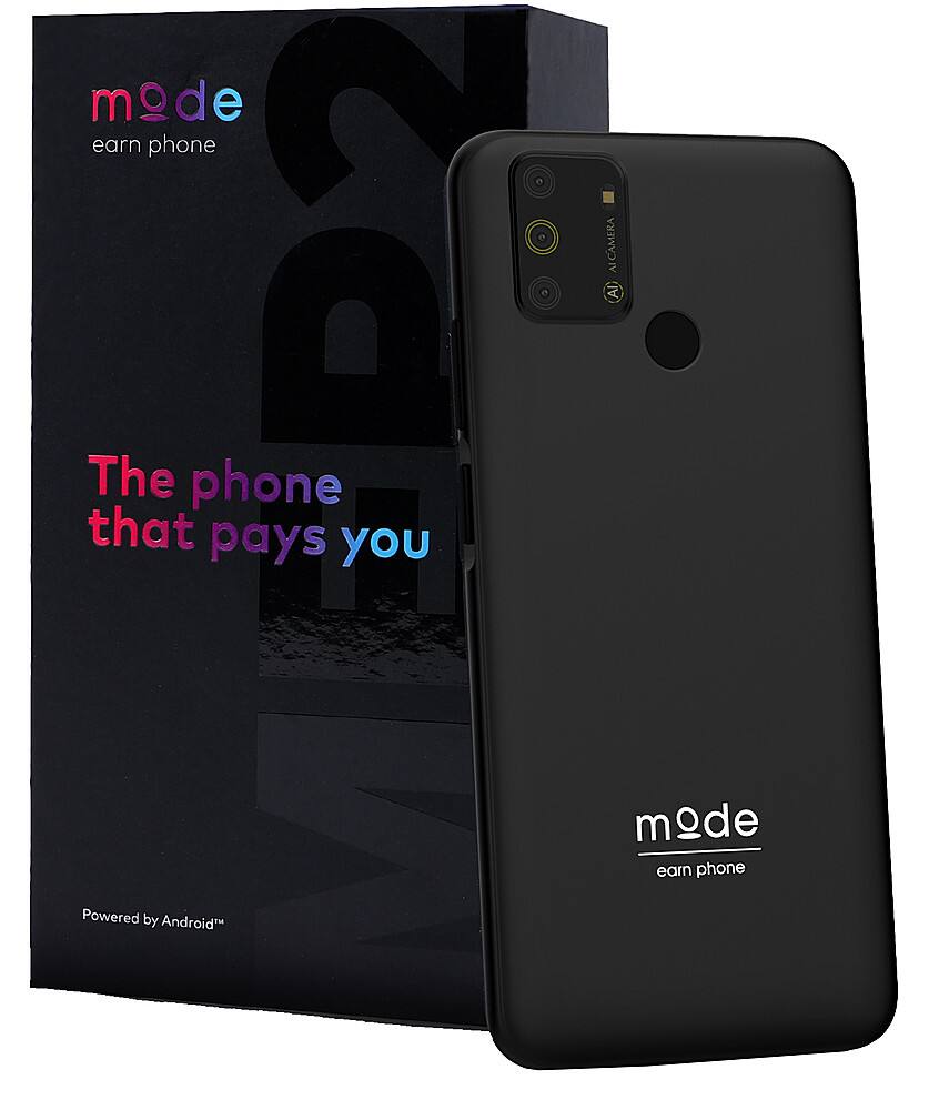 Angle. Mode Mobile - Earn Phone MEP2 128GB (Unlocked) - Black.