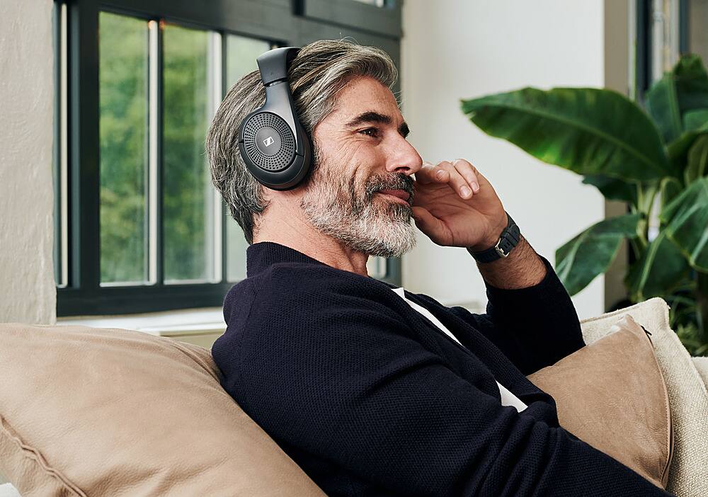 Alt View 15. Sennheiser - TV Listener RS 120-W Wireless On-Ear Headphones - Black.