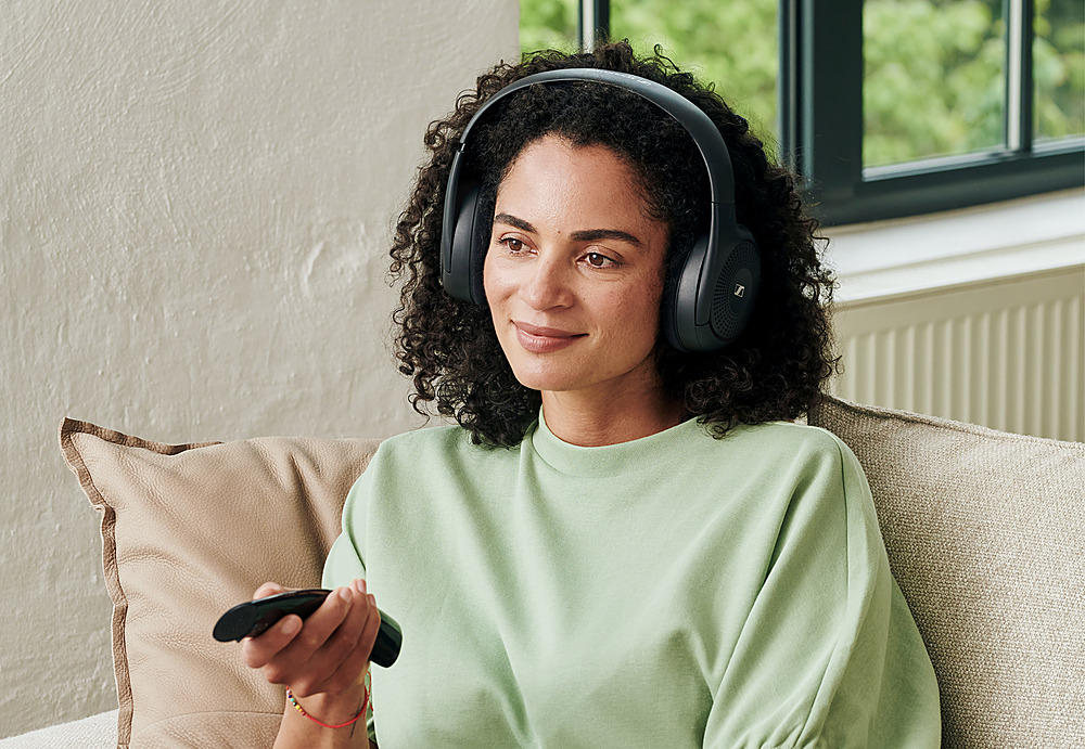 Sennheiser TV Listener RS 120-W Wireless On-Ear Headphones Black