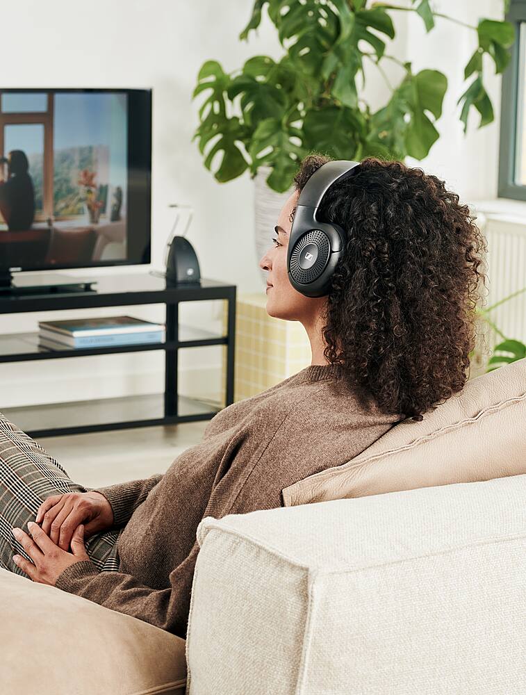 Alt View 24. Sennheiser - TV Listener RS 120-W Wireless On-Ear Headphones - Black.