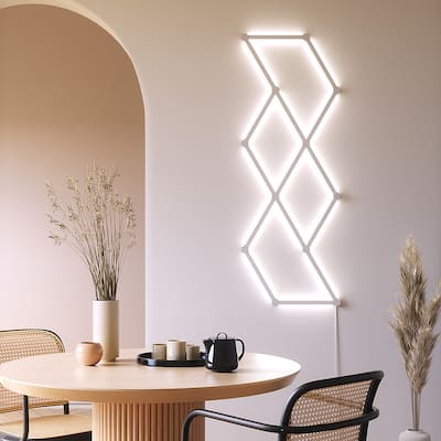 Nanoleaf Lines 60 Degrees Smarter Kit (15 Light Lines) Multicolor Nanoleaf Lines 60 Degrees Smarter Kit (15 Light Lines) Multicolor