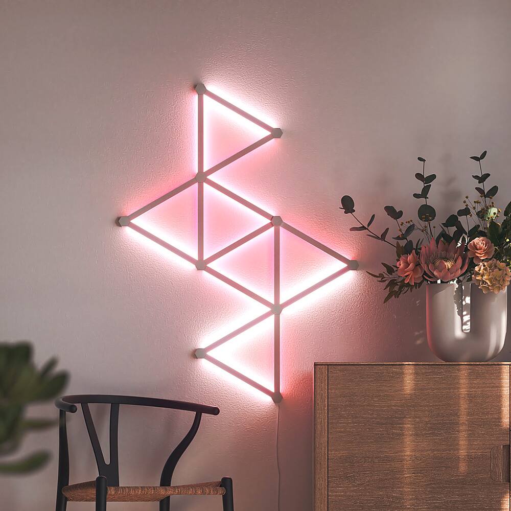 Alt View 13. Nanoleaf - Lines 60 Degrees Smarter Kit (15 Light Lines) - Multicolor.