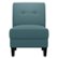 Front Zoom. Handy Living - George Transitional Linen Slipper Chair - Caribbean Blue.