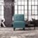Alt View Zoom 11. Handy Living - George Transitional Linen Slipper Chair - Caribbean Blue.