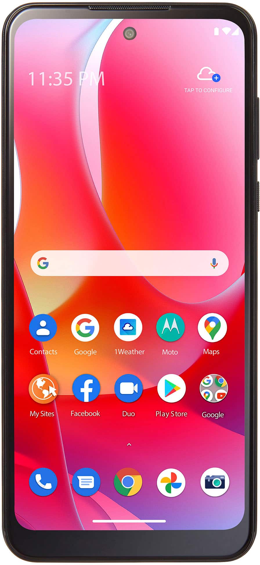 Tracfone - Motorola g Power XT2165DL 64GB Prepaid - Black - Front_Zoom