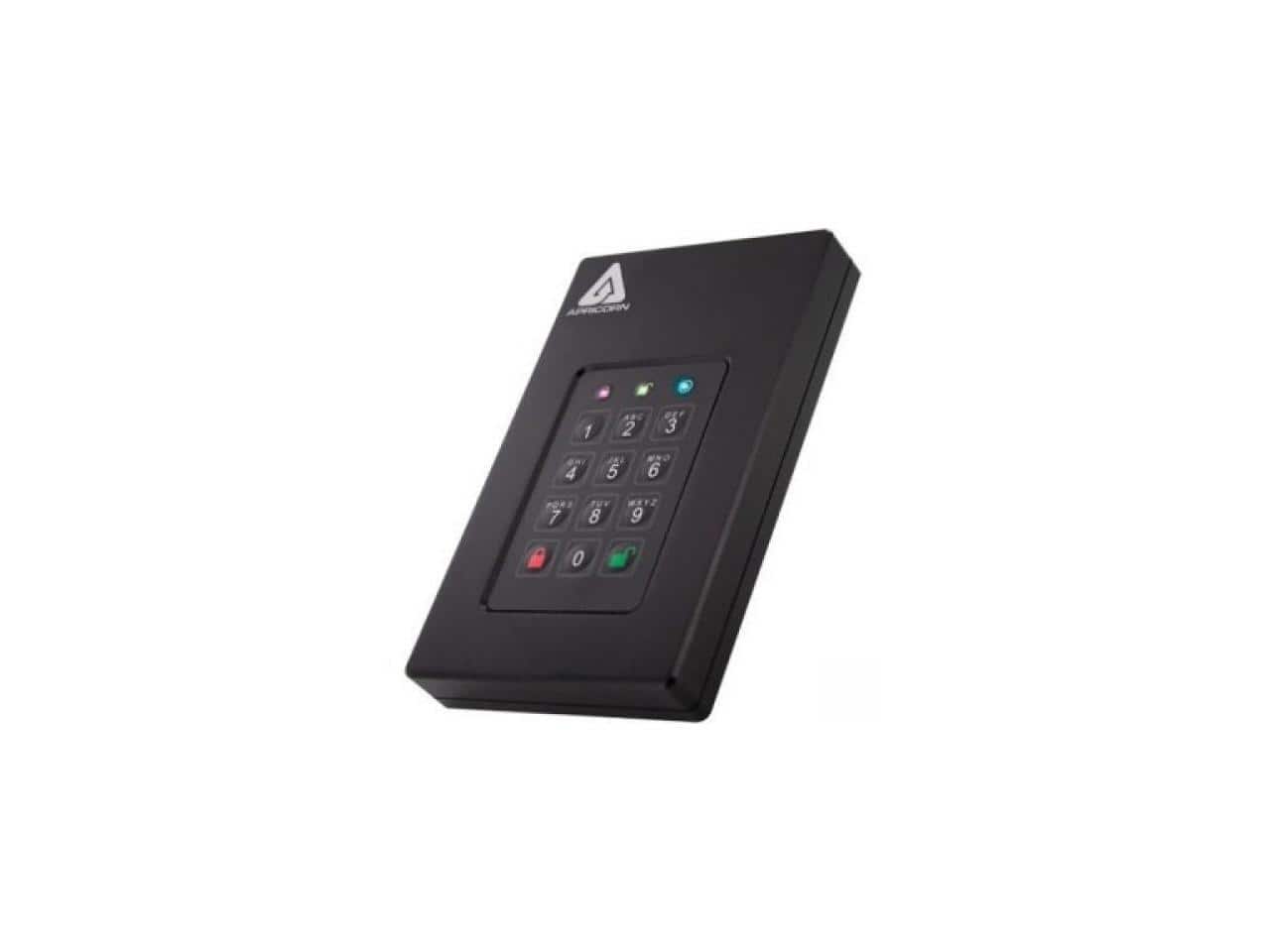 Apricorn - Aegis Fortress 2 TB Hard Drive - External - USB 3.0 - Black