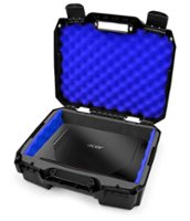 CASEMATIX - Hard Shell Case with Shock-Absorbing Foam Fits up to 15" Inch Laptop and Accessories - Alt_View_Zoom_1
