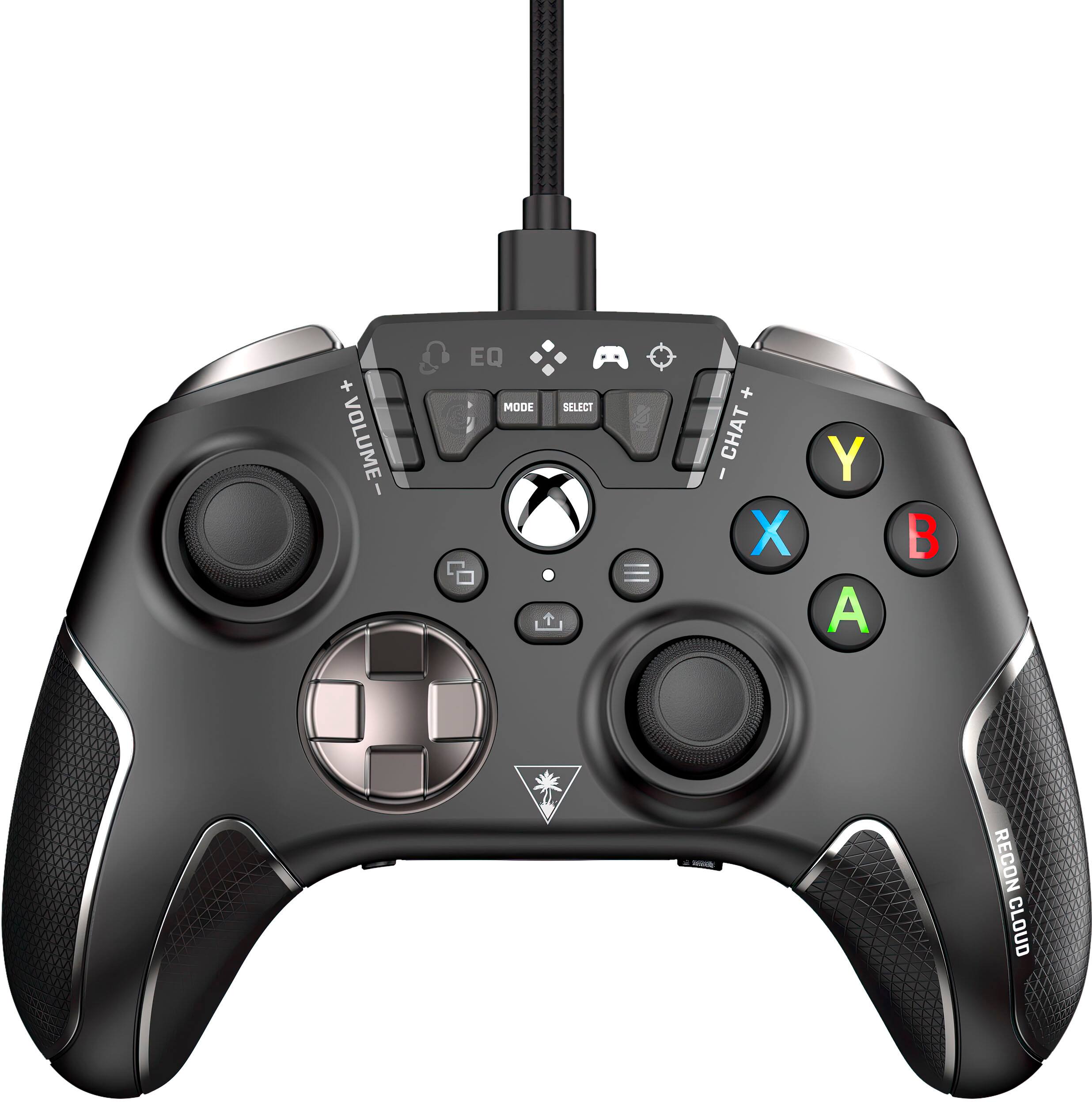 Angle. Turtle Beach - Recon Cloud Wired Game Controller with Bluetooth for Xbox Series X|S, Windows & Android with Remappable Buttons - Black.