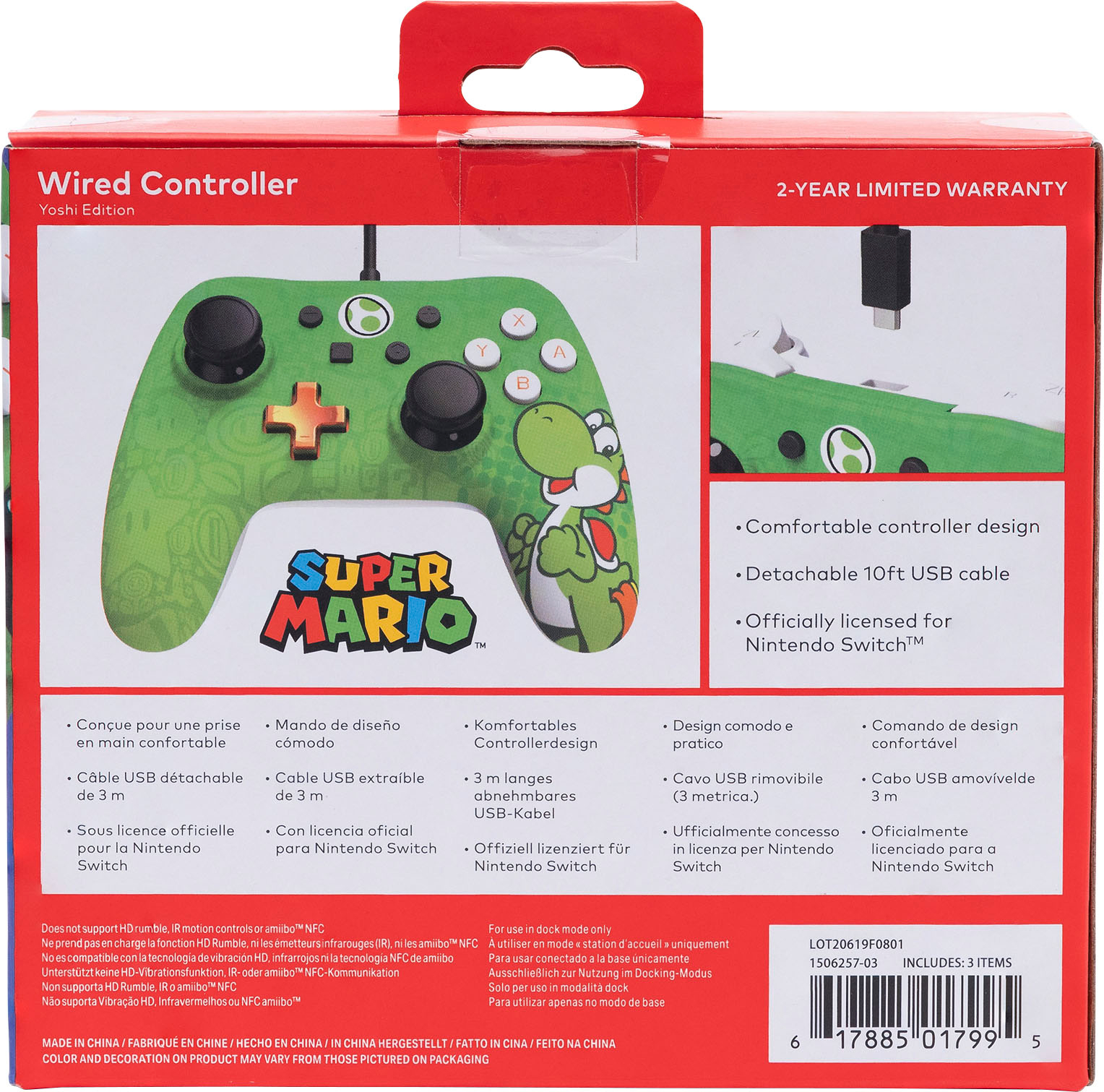 Best Buy: PowerA Wired Controller for Nintendo Switch Yoshi 1506257-01