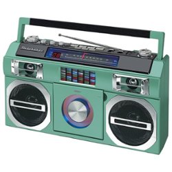 Studebaker - Bluetooth Boombox with FM Radio, CD Player, 10 watts RMS - Teal - Front_Zoom