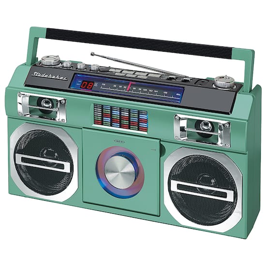 Studebaker Bluetooth with FM Radio, CD Player, 10 RMS Teal SB2145TE - Best Buy