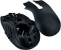Back. Razer - Naga V2 HyperSpeed MMO Wireless Optical Gaming Mouse with 19 Programmable Buttons - Black.