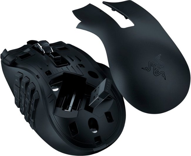 Razer - Naga V2 HyperSpeed MMO Wireless Optical Gaming Mouse with 19 Programmable Buttons - Black_3