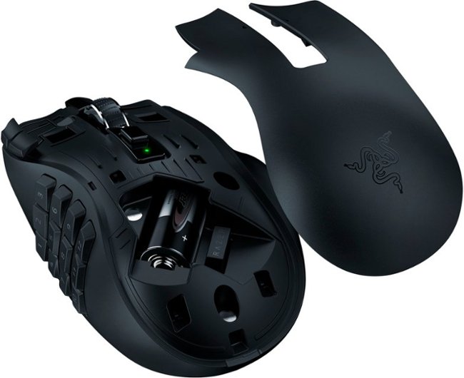 Razer - Naga V2 HyperSpeed MMO Wireless Optical Gaming Mouse with 19 Programmable Buttons - Black_4