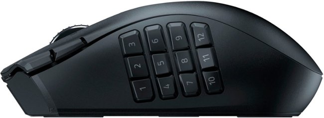 Razer - Naga V2 HyperSpeed MMO Wireless Optical Gaming Mouse with 19 Programmable Buttons - Black_2