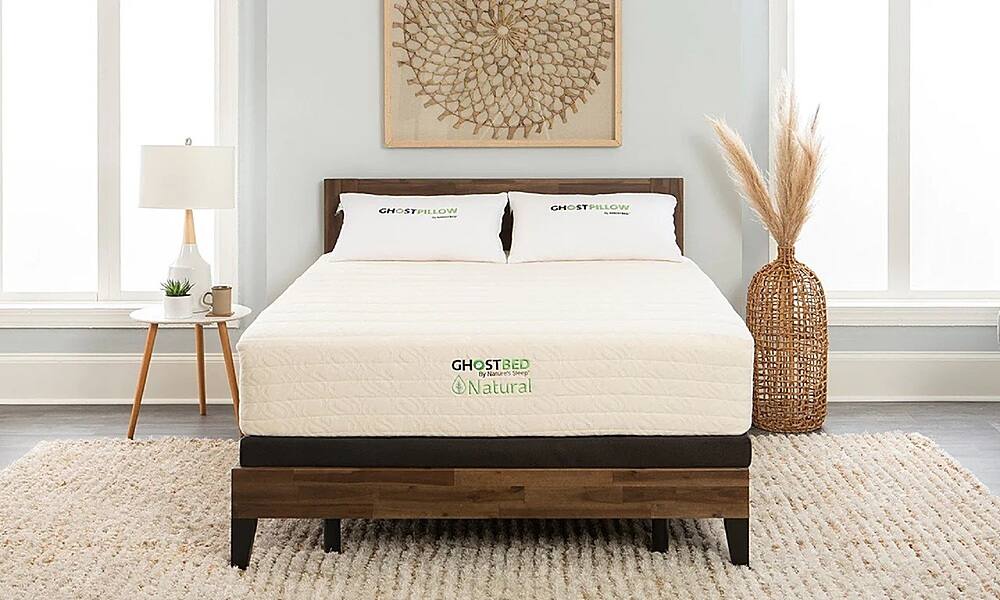 Customer Reviews Ghostbed Natural 12" Profile MF Mattress King White