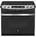 Front. GE - 4.4 Cu. Ft. Self-Cleaning Drop-In Electric Range - Stainless Steel.